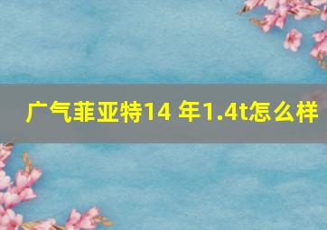 广气菲亚特14 年1.4t怎么样